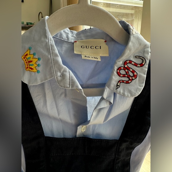 Gucci romper and shirt with embroidery size 9/12 months. - Picture 3 of 7